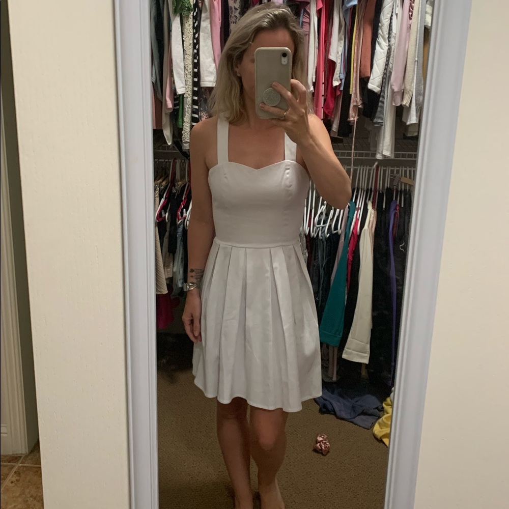 Bow Back White Dress